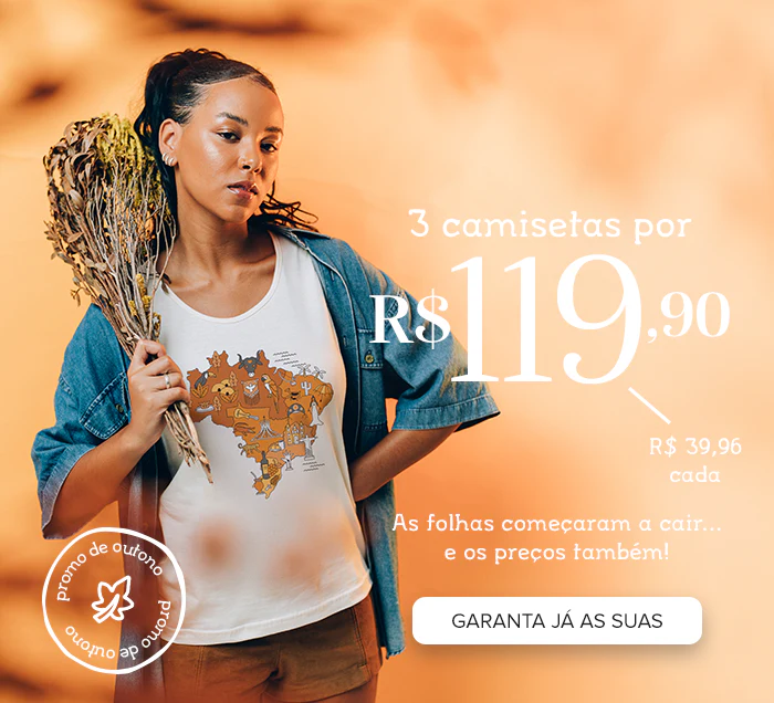 3 Camisetas por R$ 129,90