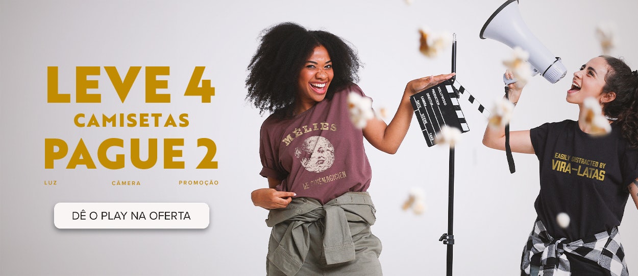 Leve 4 Camisetas e Pague 2