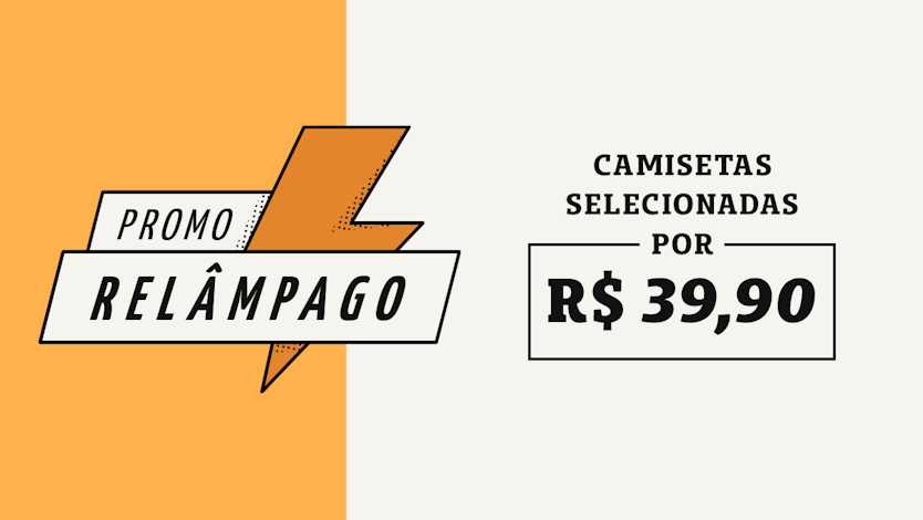 Todas as camisetas no site da Chico Rei estão por R$ 39,90