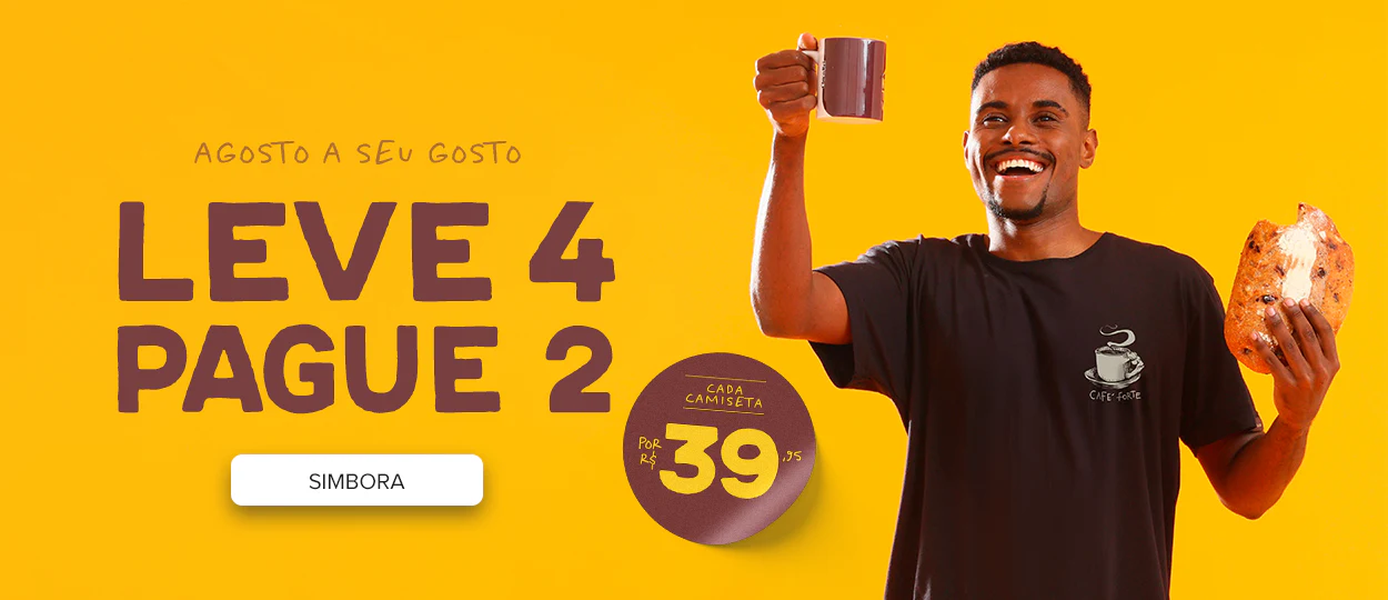 Leve 4 Camisetas e Pague 2