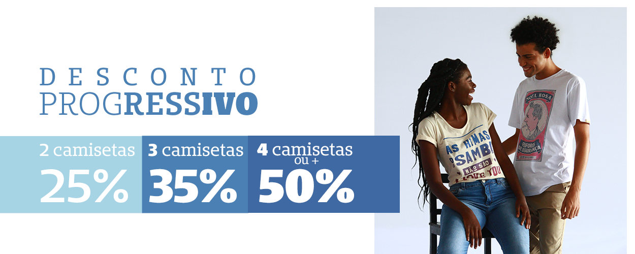 Desconto Progressivo - Até 50% OFF
