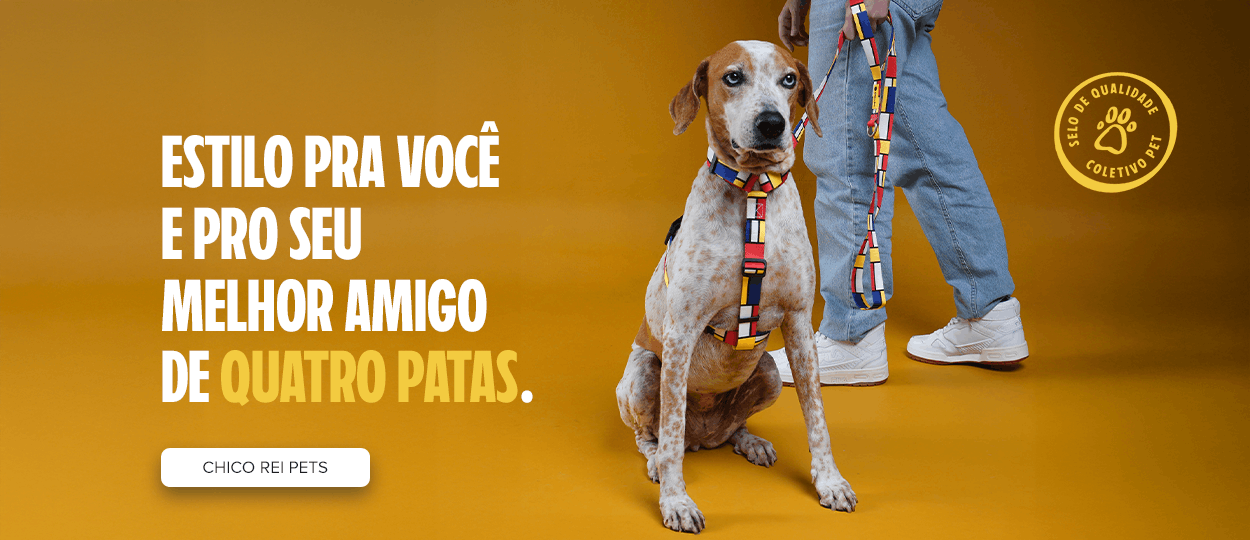 Linha de acessórios para pets da Chico Rei