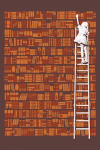 Estampa da Camiseta Biblioteca